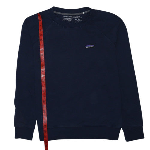 Patagonia Men's Navy Sweatshirt L Regular Fit Organic Cotton Pullover