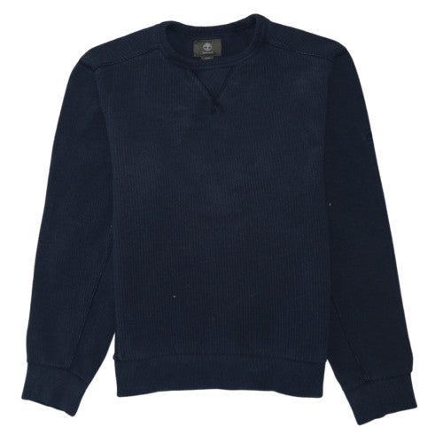 Timberland Men's Blue Crew Neck Regular Fit Cotton Sweatshirt M