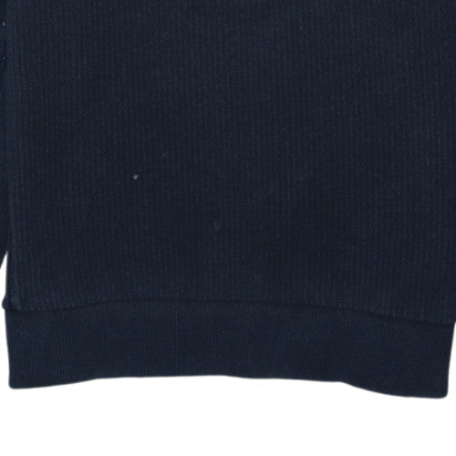 Timberland Men's Blue Crew Neck Regular Fit Cotton Sweatshirt M