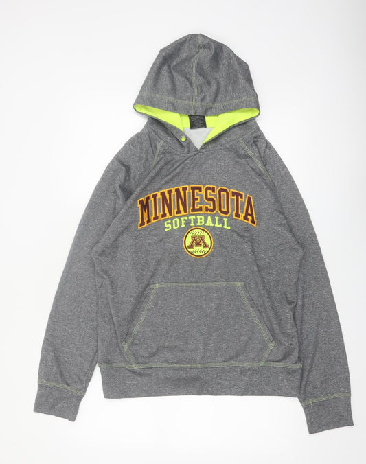 Signature Concepts Mens Grey Hoodie M Minnesota Softball Pullover