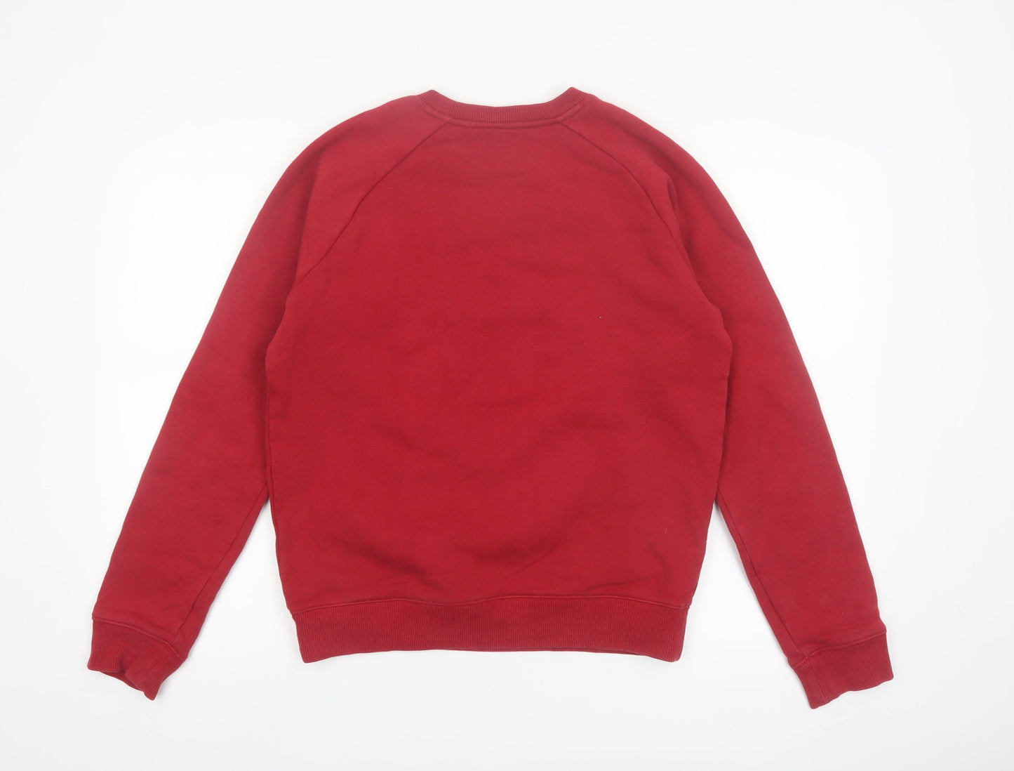Lacoste LIVE Men's Red Crew Neck Pullover Sweatshirt M Logo Paris
