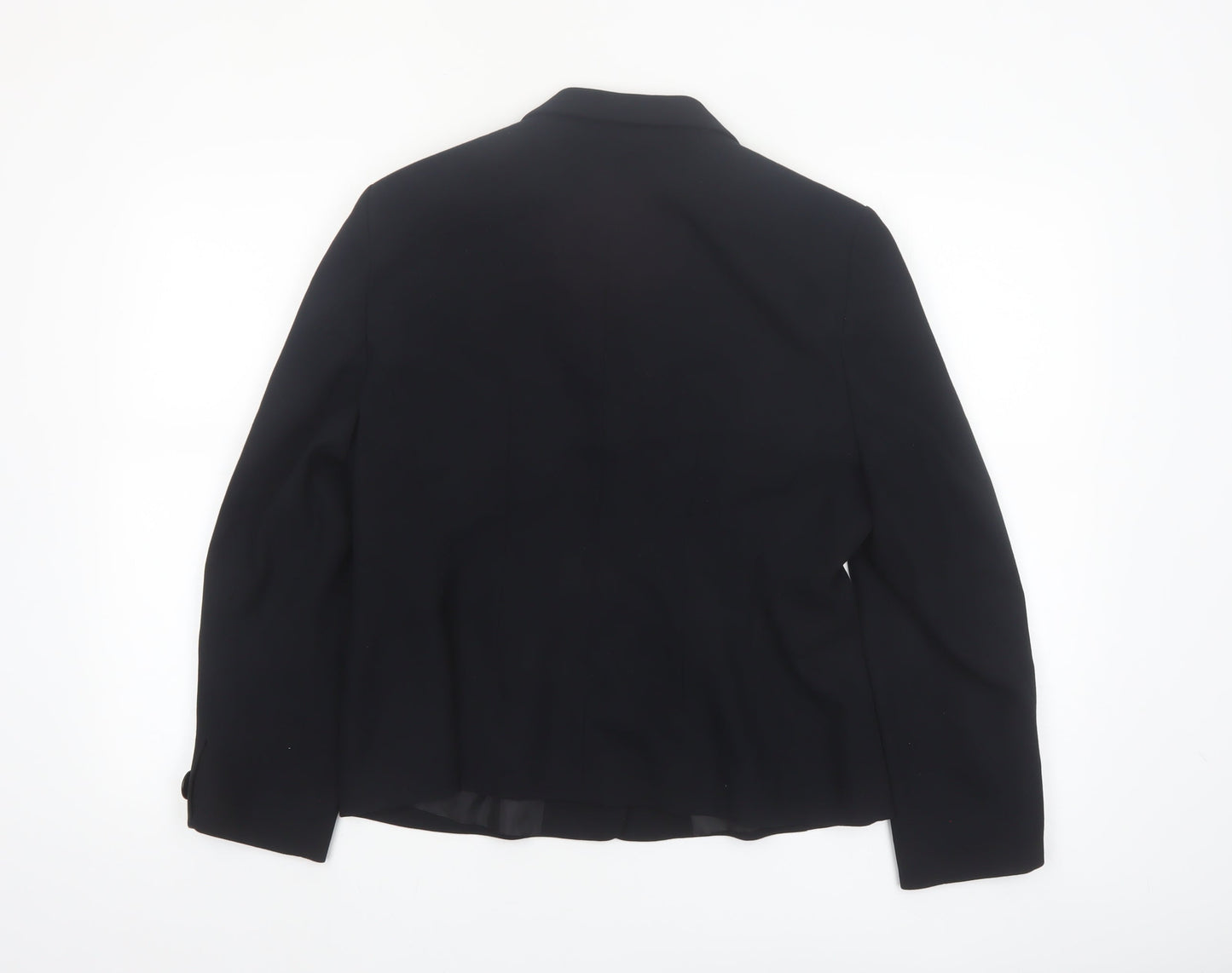 Richards Petites Black Blazer Jacket UK 14 Women's Single-Breasted Formal