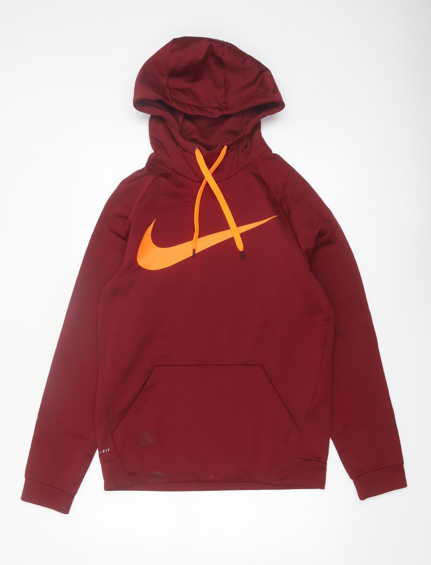 Nike Men's Red Dri-Fit Pullover Hoodie Size S Sportswear