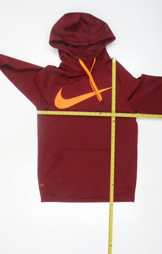 Nike Men's Red Dri-Fit Pullover Hoodie Size S Sportswear
