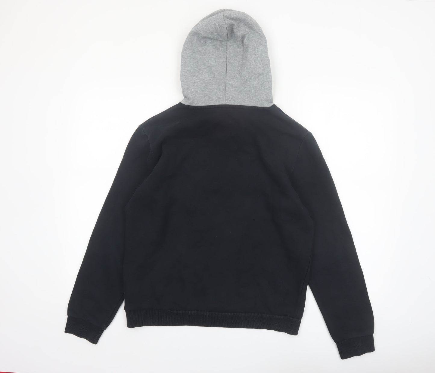 Puma Womens Black & Grey Pullover Hoodie Small Cotton Blend Casual