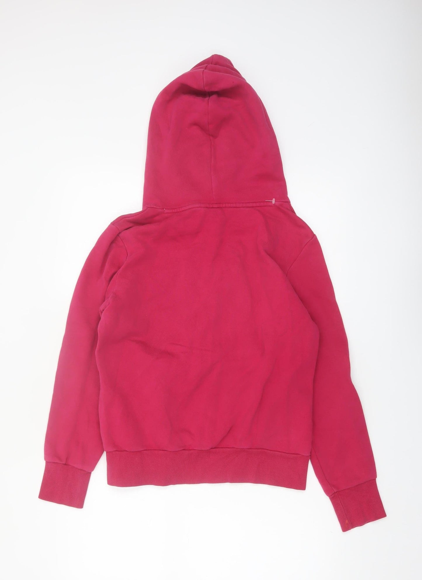 Puma Women's Pink Pullover Hoodie Size 12 Cotton Blend Sportswear