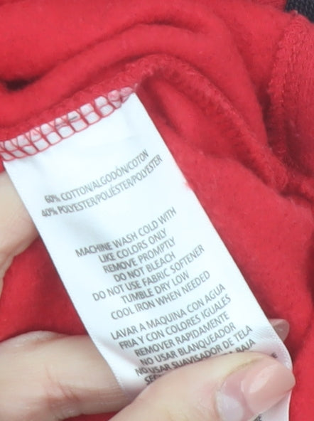 Calvin Klein Women’s Red Pullover Hoodie XS Cotton Blend