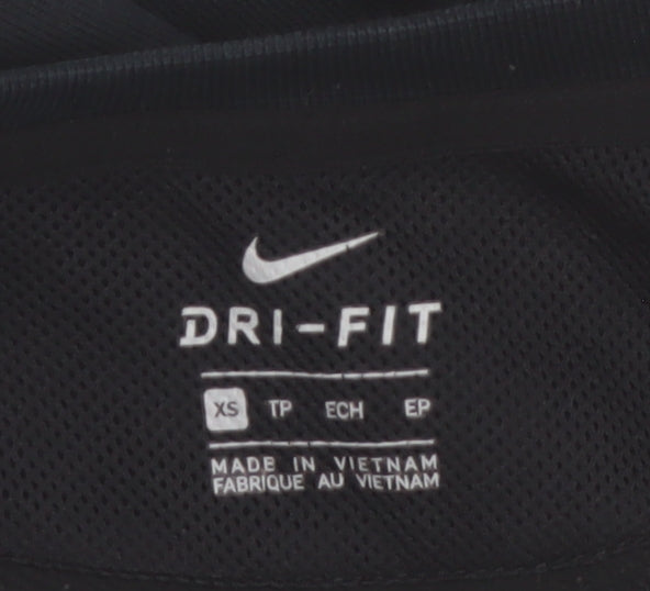 Nike Men's Black Dri-FIT XS Crew Neck Pullover Sweatshirt
