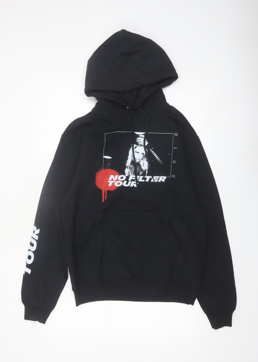 Port & Company Men's Black No Filter Tour Pullover Hoodie Small