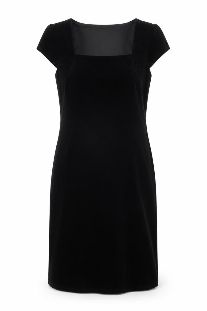 Marks & Spencer Women’s Black Velvet Sheath Dress Size 14