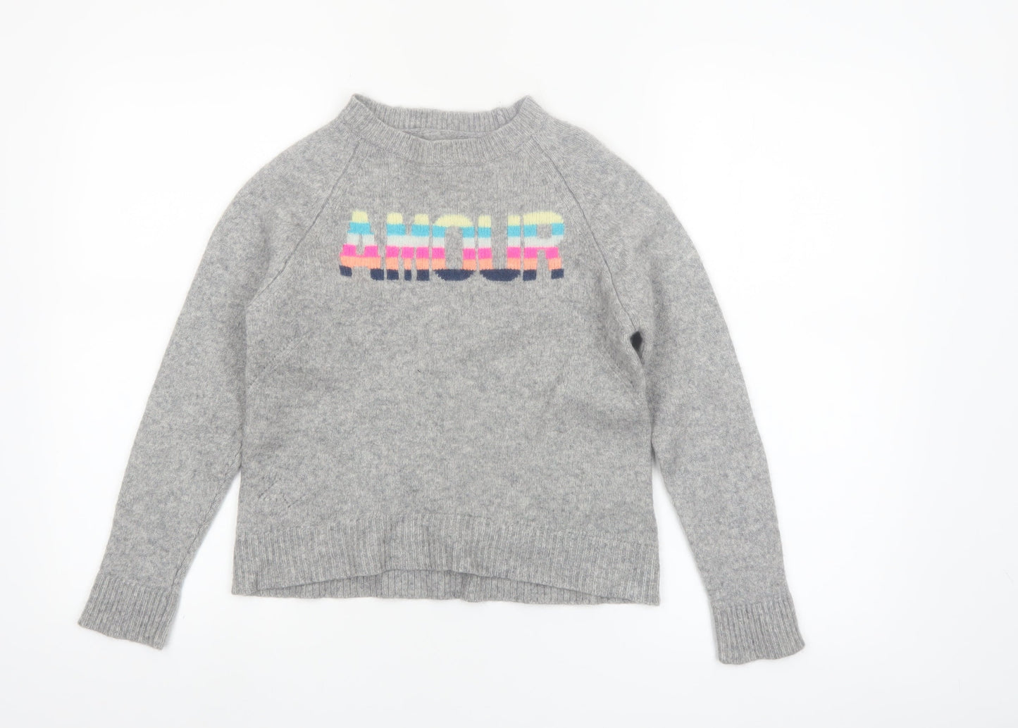 Zadig & Voltaire Women Grey Cashmere Amour Jumper Size S
