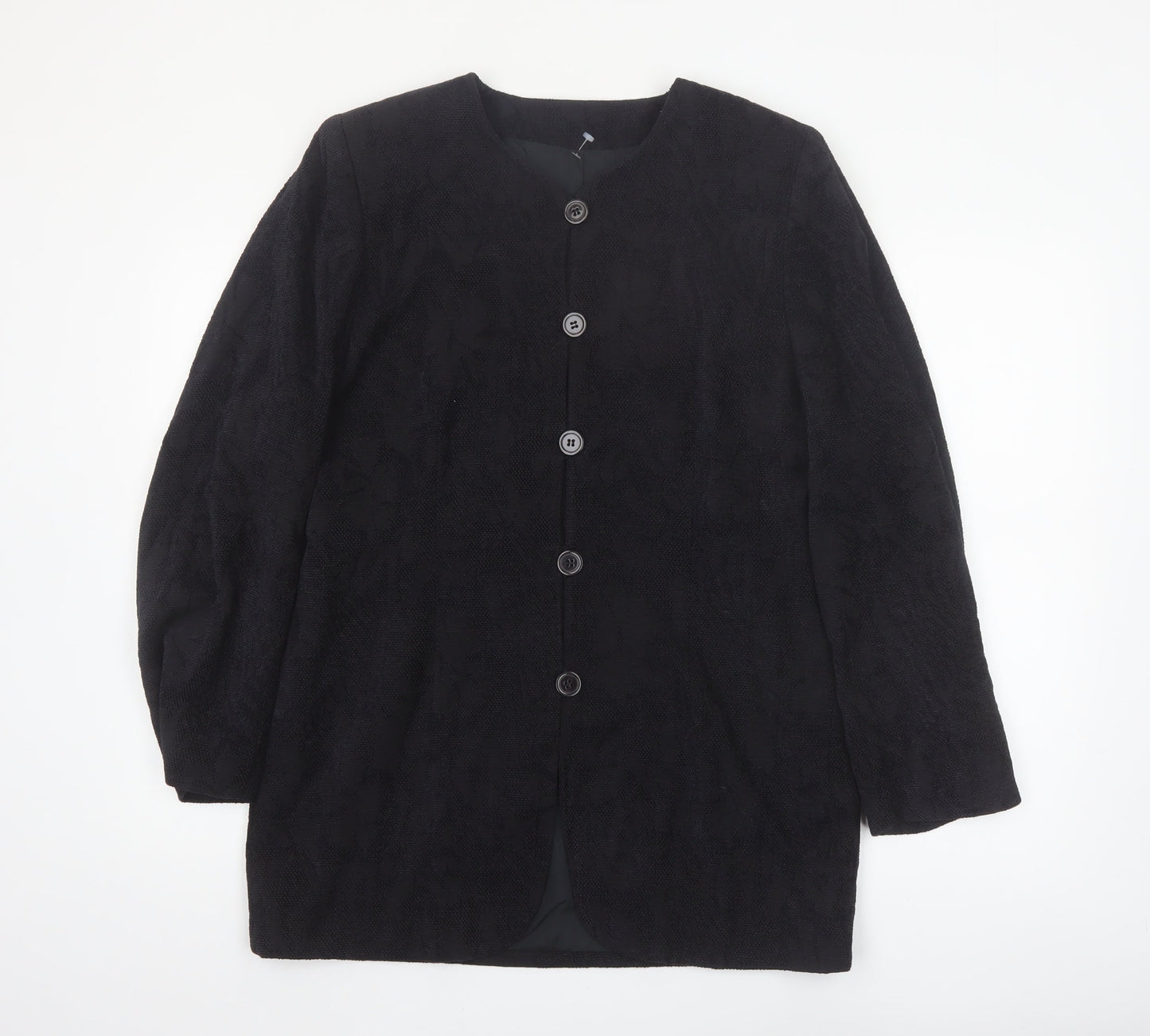 Marks and Spencer Women’s Black Classic Long Sleeve Mid-Length Coat Size 16