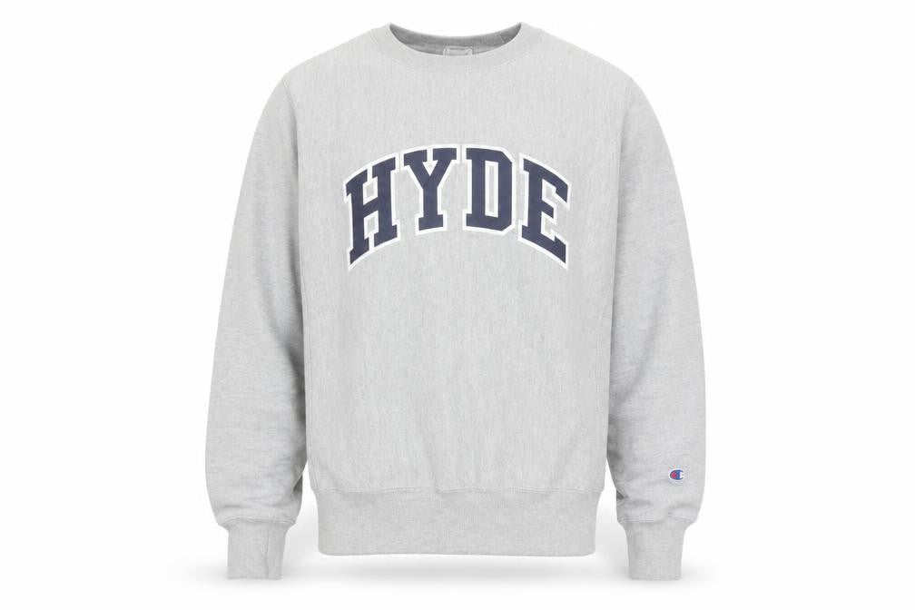 Champion Men's Grey Small Reverse Weave Crew Neck Sweatshirt