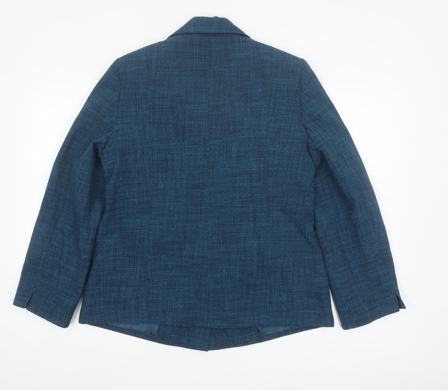 Honor Millburn Women's Blue Single-Breasted Polyester Blazer Size 14
