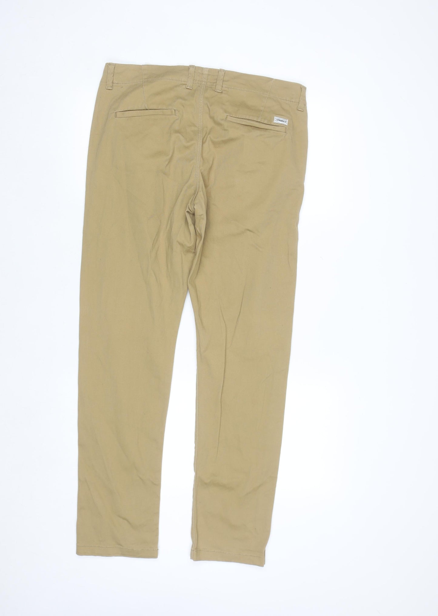 Produkt Men's Beige Chino Trousers 33/32 Slim Fit Cotton Stretch