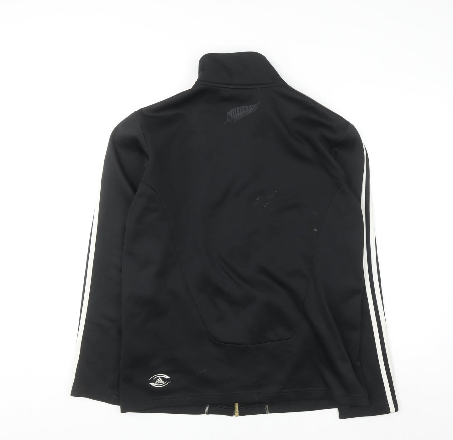 Adidas All Blacks Men's Black Track Jacket Size S Rugby Style