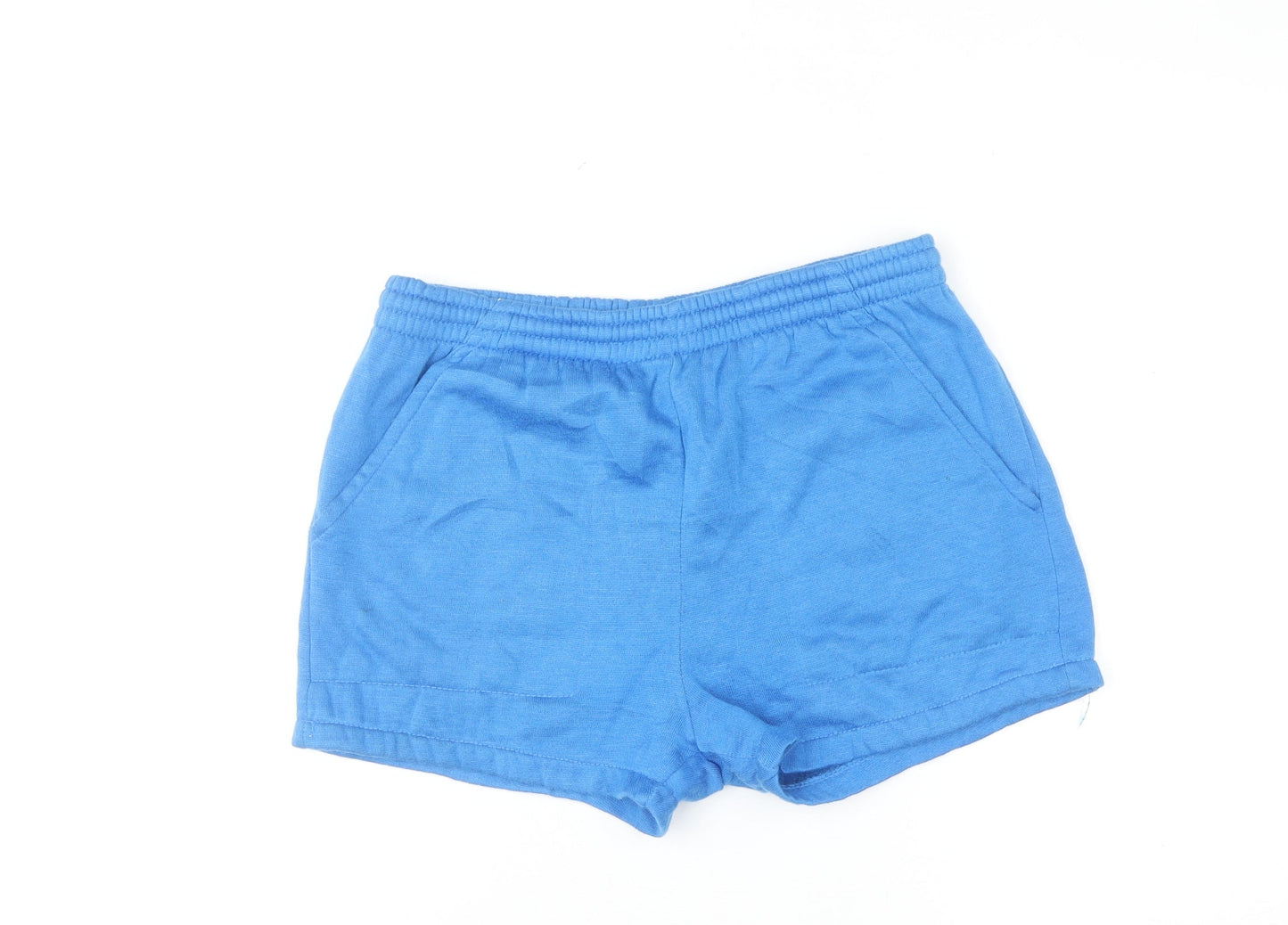 Sports Action Blue Womens Small Athletic Knit Shorts