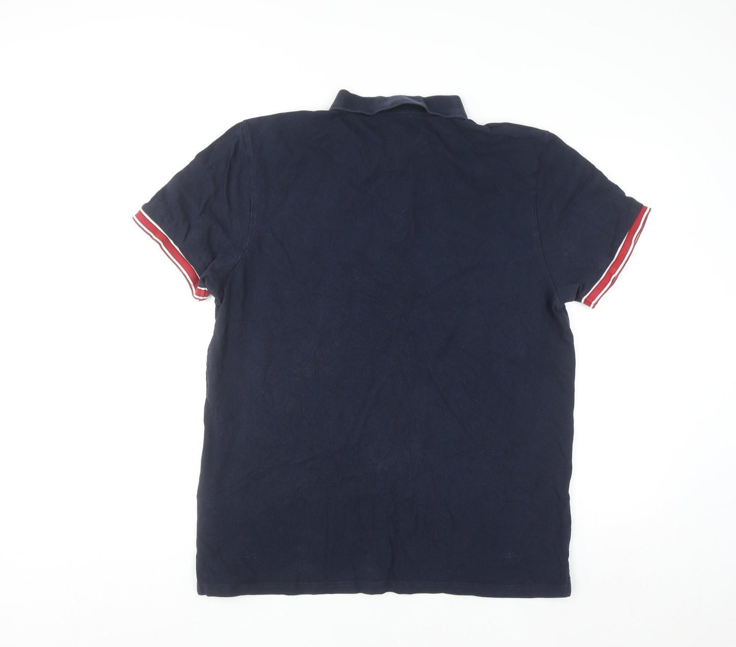 Ben Sherman Men's Navy Blue 2XL Cotton Polo Shirt