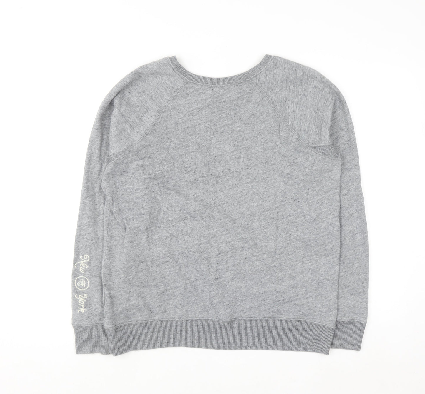 Abercrombie & Fitch Women’s Grey Logo Crew Neck Sweatshirt L