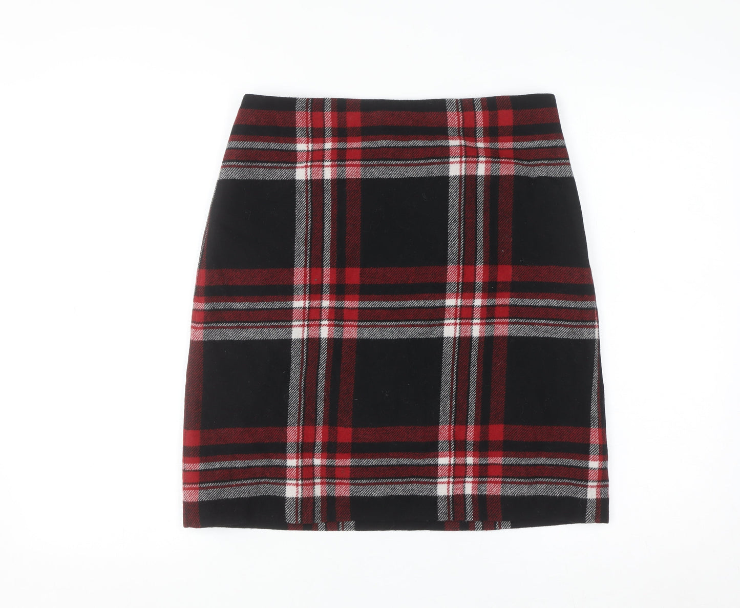 Talbots Women's Multicoloured Plaid Wool Blend Pencil Skirt Size 8