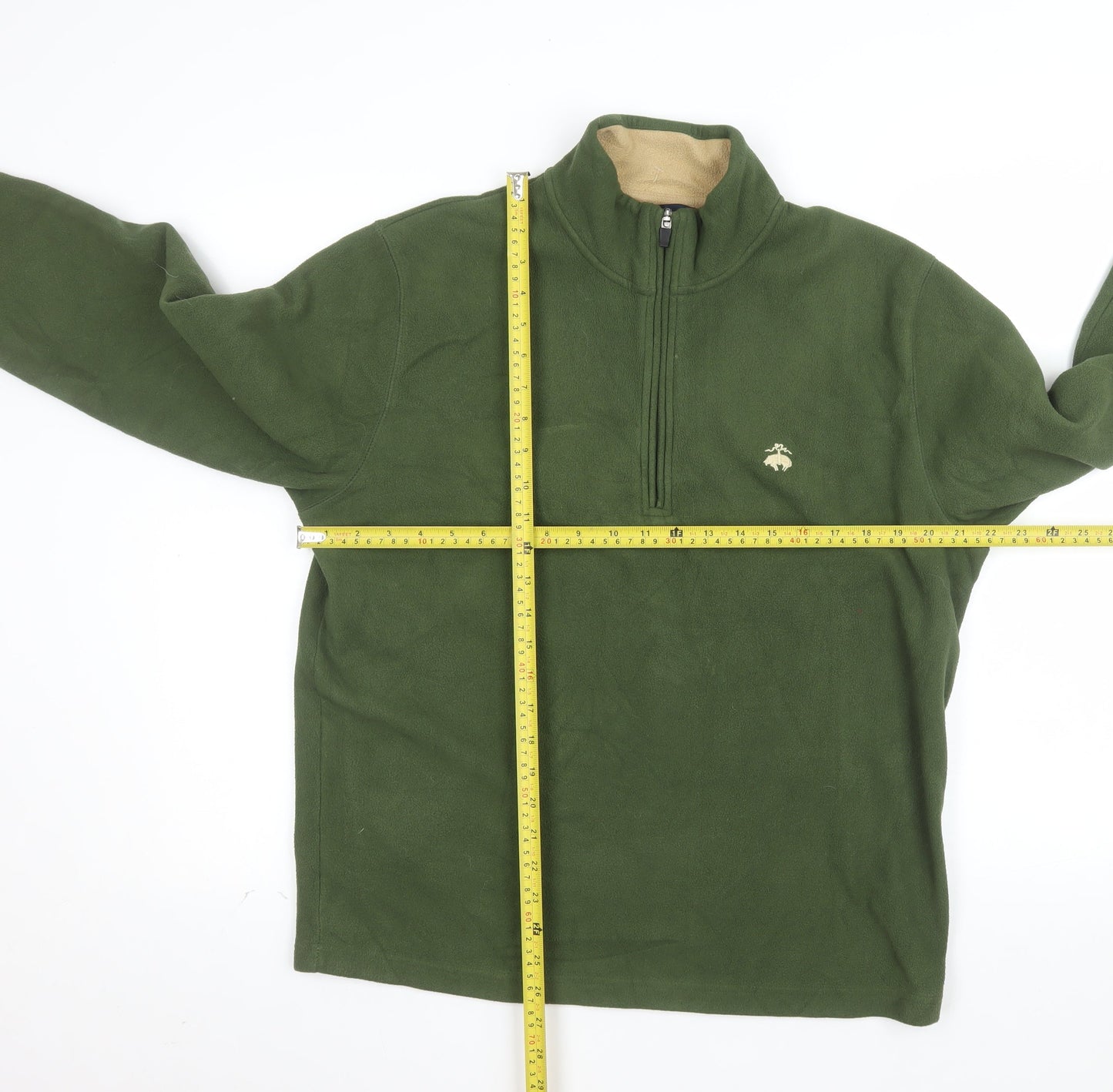 Brooks Brothers Men’s Green Fleece 1/2 Zip Pullover Sweatshirt L