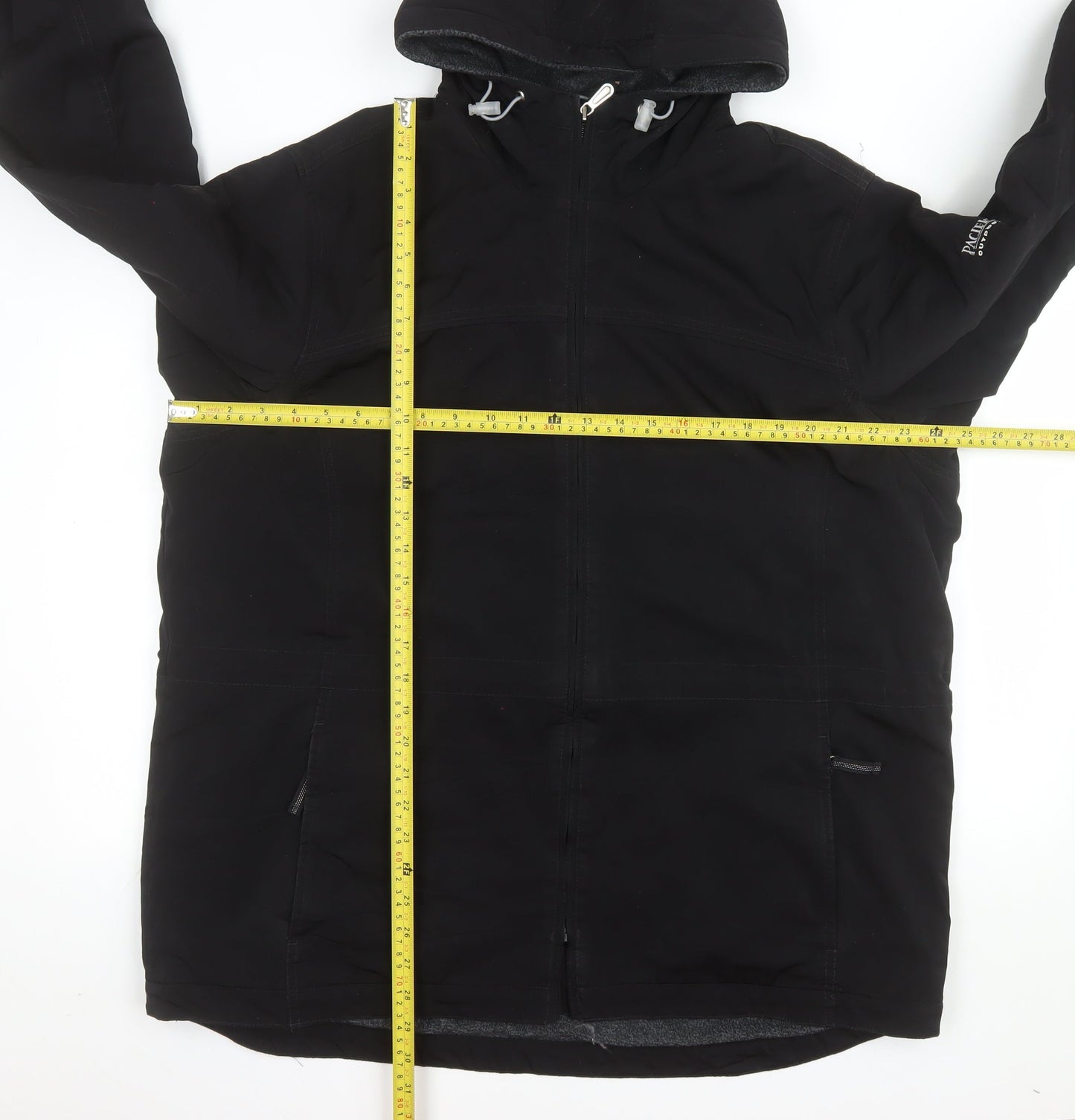Pacific Trail Women's Black XL Hooded Softshell Parka Jacket