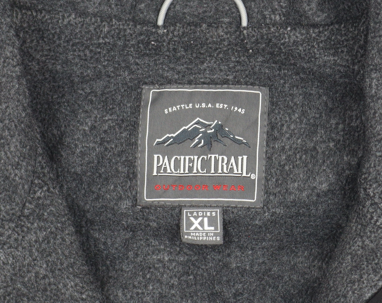 Pacific Trail Women's Black XL Hooded Softshell Parka Jacket