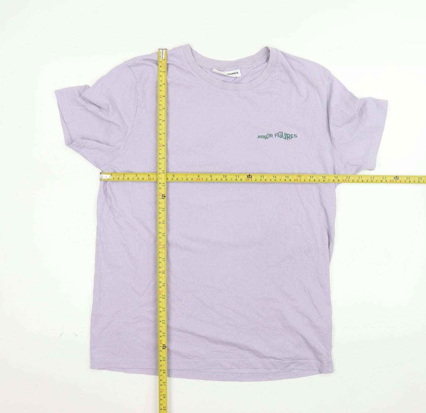 Minor Figures Men's Purple Cotton Graphic T-Shirt Size M