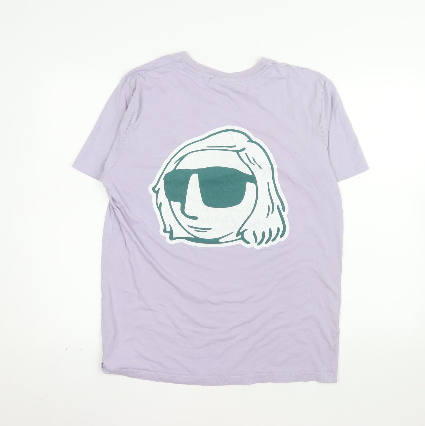 Minor Figures Men's Purple Cotton Graphic T-Shirt Size M