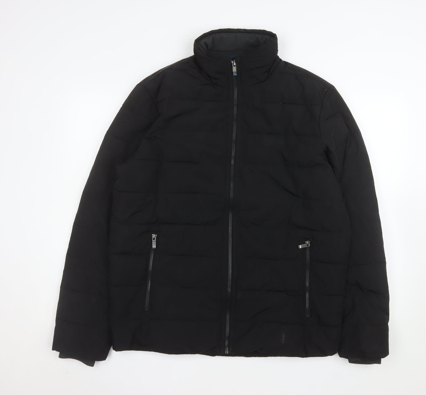 Weatherproof Women's Black Puffer Jacket M Mid-Length Lined