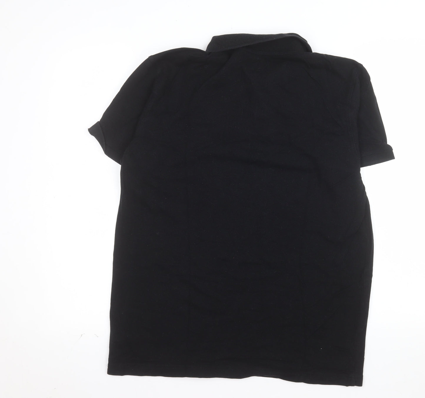 Cedar Wood State Men's Black Cotton Polo Shirt Size L