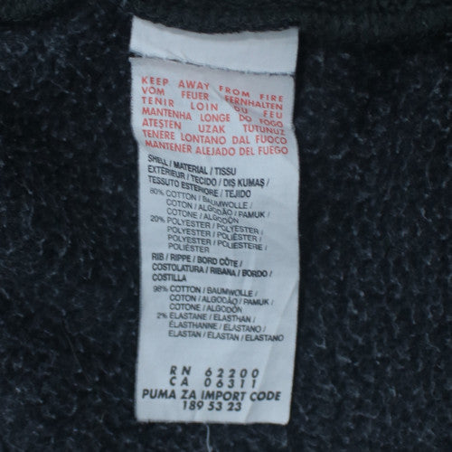 Puma Women Black Crew Neck Pullover Sweatshirt Size L