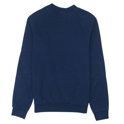 Nike Men Blue Logo Pullover Sweatshirt M Regular Fit Crew Neck