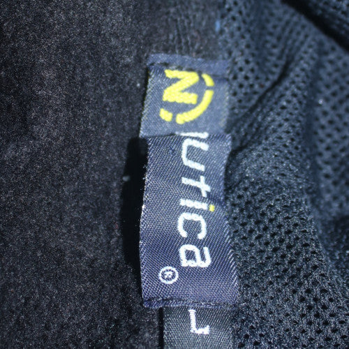 Nautica Men's Black Embroidered Logo Pullover Hoodie L