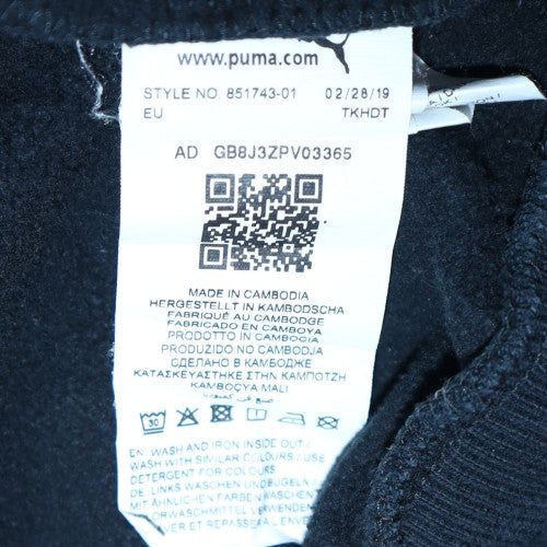 Puma Men's Black Pullover Hoodie M Sports Fleece Sweatshirt