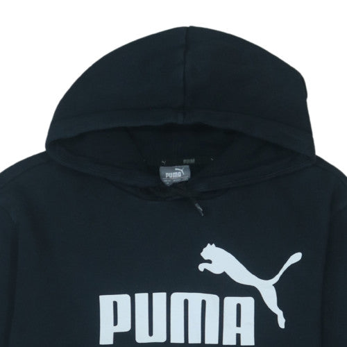 Puma Men's Black Pullover Hoodie M Sports Fleece Sweatshirt