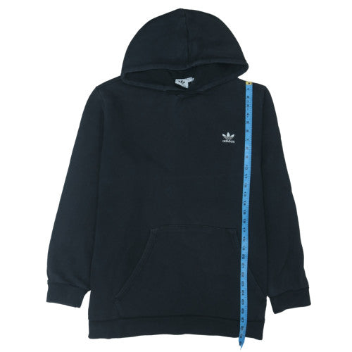 Adidas Mens Black Pullover Hoodie 2XL Regular Fit Fleece Sweatshirt