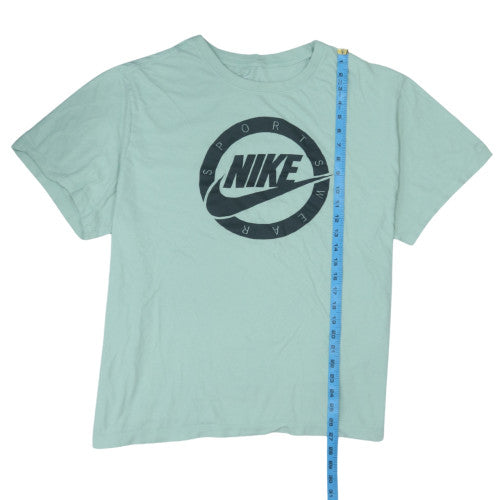 Nike Men's Green 3XL Sports Graphic Crew Neck Cotton T-Shirt