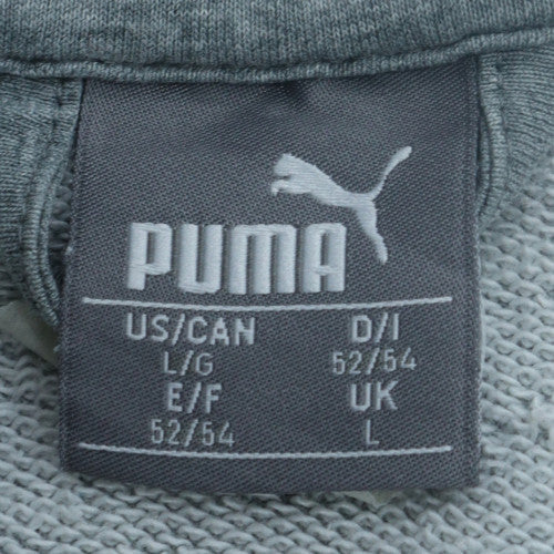 Puma Men's Grey Full Zip Hoodie L Regular Fit Casual Sportswear