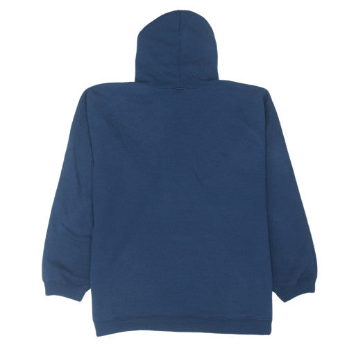 Reebok Mens Blue Pullover Hoodie Size L Vintage Sports Fleece