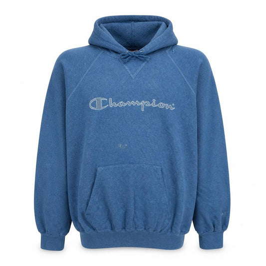 Champion Men's Blue XL Pullover Hoodie Classic Logo Sweatshirt