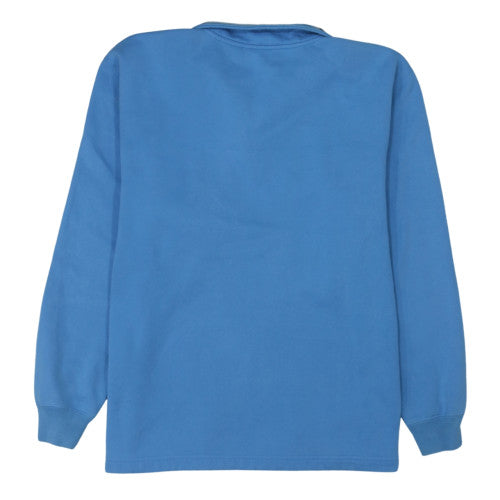Reebok Mens Blue 1/4 Zip Sweatshirt Size M Collared Sports Top