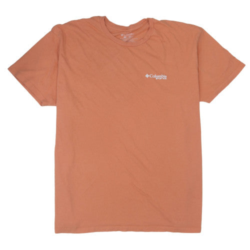 Columbia Men’s Orange Cotton PFG Graphic T-Shirt 2XL Regular Fit