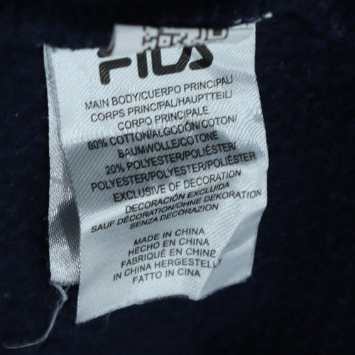 Fila Women's Navy Blue Crew Neck Pullover Sweatshirt M