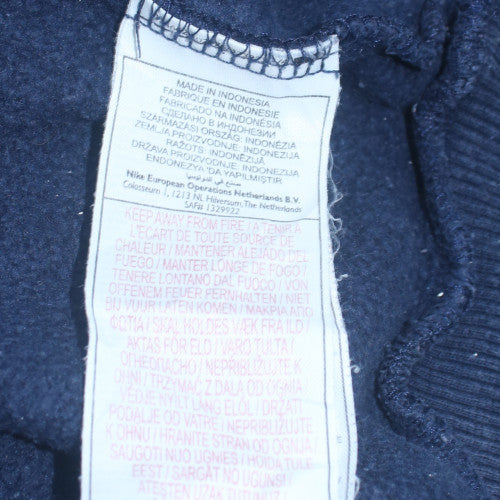 Nike Men's Blue Pullover Hoodie M Regular Fit Sports Fleece