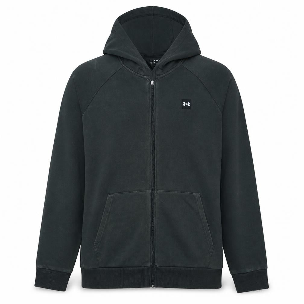 Under Armour Mens Black XL Full Zip Hoodie Fleece Coldgear