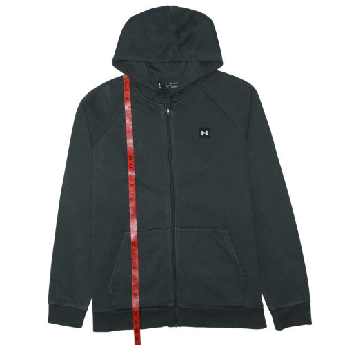 Under Armour Mens Black XL Full Zip Hoodie Fleece Coldgear