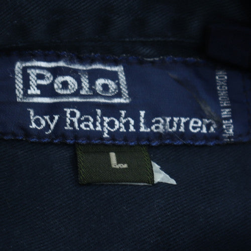 Ralph Lauren Men's Blue Long Sleeve Button-Down Cotton Shirt L
