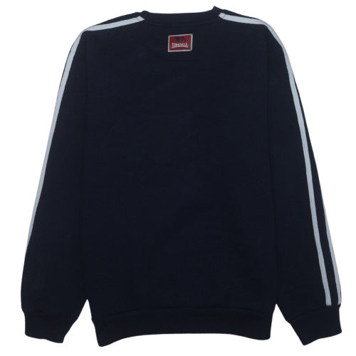 Lonsdale Men’s Blue Small Pullover Sweatshirt Crew Neck Logo