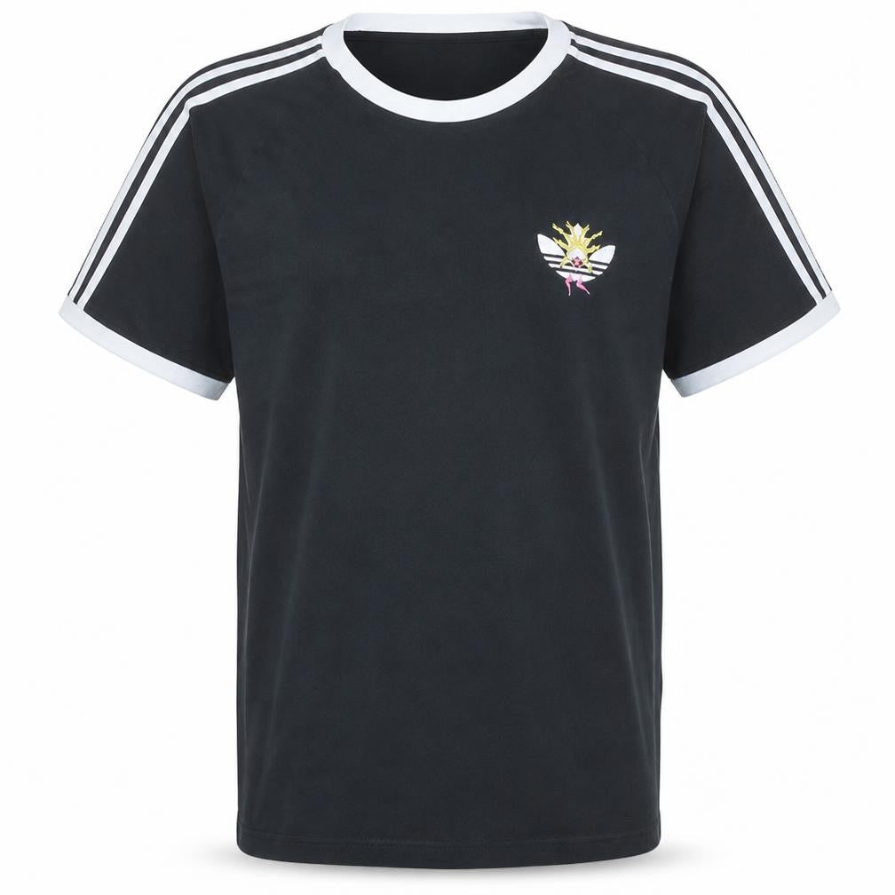 Front view of adidas Men’s Black XL Cotton Crew Neck Short Sleeve T-Shirt